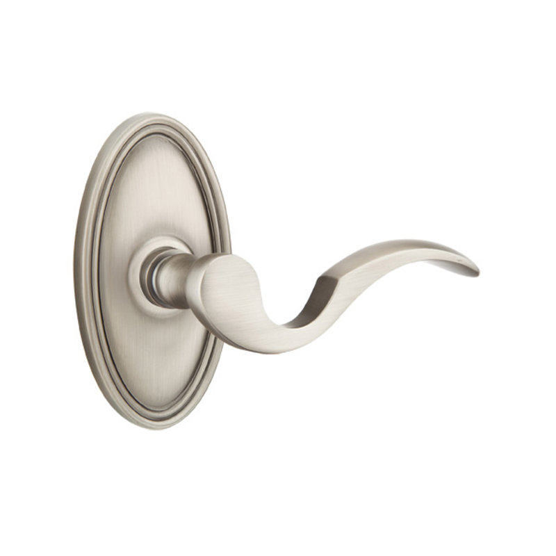 Poignée de porte avec rosette Cortina Passage (Hall & Closet), Gauche, Nickel antique