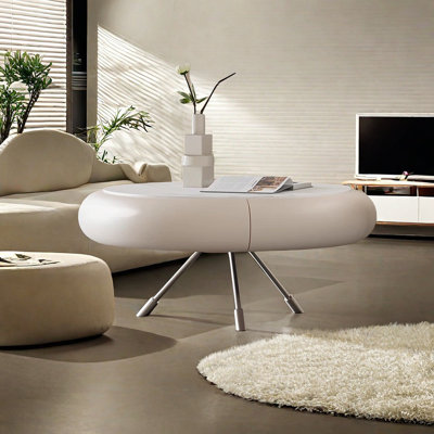 Creamy style modern simple coffee table