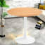 Tables de salle à manger modernes en chêne à densité moyenne, conception ronde compacte pour la maison