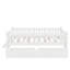Lit plateforme simple en bois avec tiroirs et garde-corps-1988599211