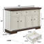 Armoire de cuisine, grande armoire murale avec tiroirs et portes-328074918