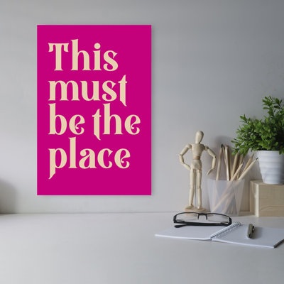 This Must Be The Place Bold Elegant Modern Architecture Wall Art Print 1 Piece Wrapped Canvas Wall Art