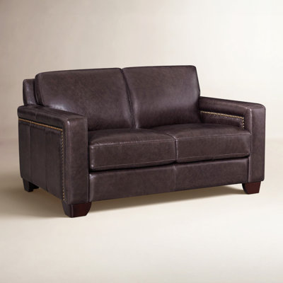 Tryston 60" Genuine Leather Loveseat