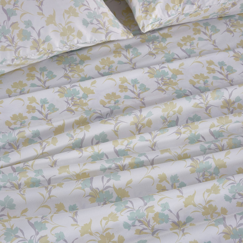 Tahari Floral Microfiber Sheet Set