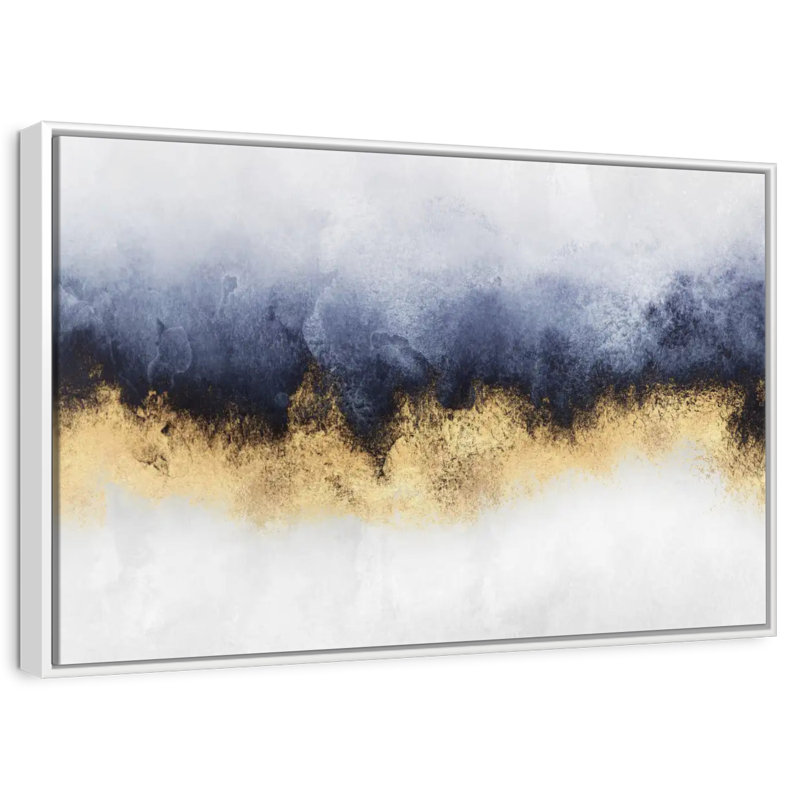Ciel I, Cadre flottant blanc, 13 po x 9 po