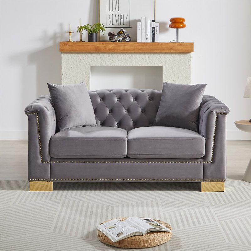 Canapé classique de style moderne, Gris