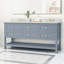 Meuble-lavabo double 73 po avec plateau en marbre Tambria-1689379436