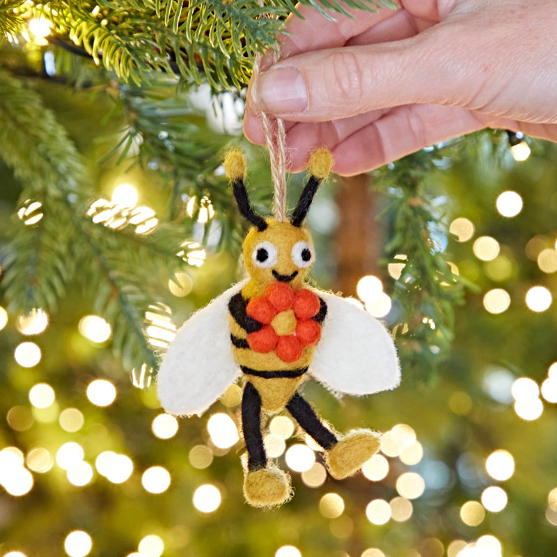 10cm Handmade Wool Hanging Figurine Ornament