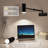 Rechargeable Dimmable LED Picture Light with Remote Control, 3 Color Temperatures and Extendable Arm, Black