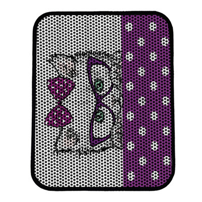 Tapis pour litière de qualité supérieure, 18 po x 24 po | 50% PVC / 50% polyester, lavable à la machine et passer l'aspirateur | Conception durable et facile à nettoyer pour les propriétaires d'animaux de compagnie | Protégez vos planchers des dégâts de la litière