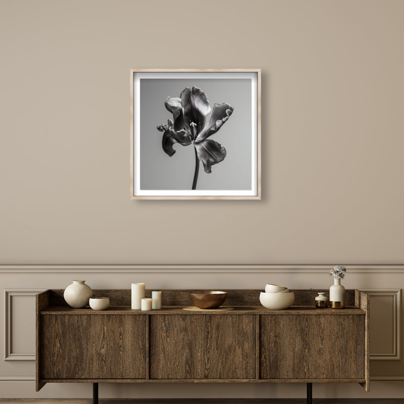 Tidal Wilt III Print by Oliver Gal, 31.5"H x 31.5"W, Natural Oak Shadowbox