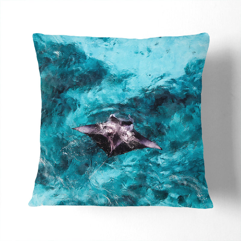 Square Cushion, 55cm H x 55cm W x 20cm D, Black