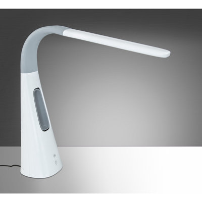 Montez-le! Lampe de bureau Turcom AirLight Ultrabright à DEL avec ventilateur à trois vitesses sans lame | Blanc