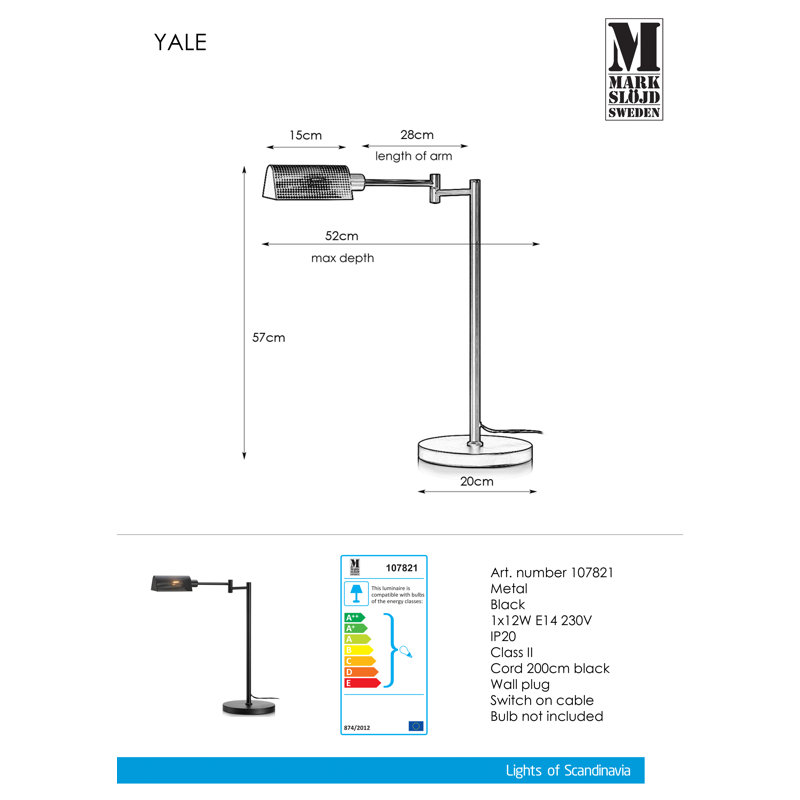 Lagrone Adjustable Metal Desk Lamp
