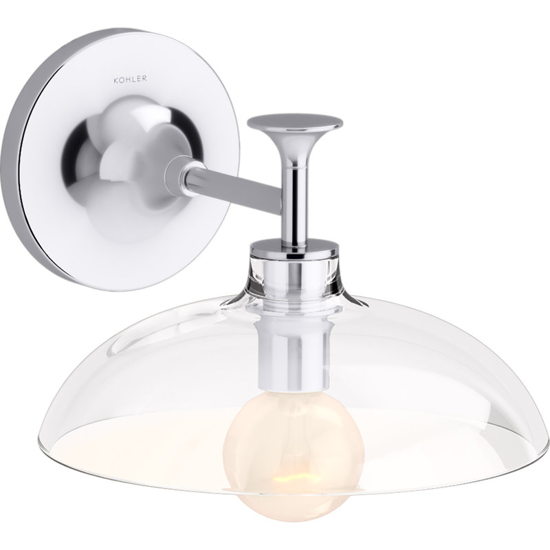 Applique murale d'intérieur 1 lumière Tone, homologuée UL, Chrome poli