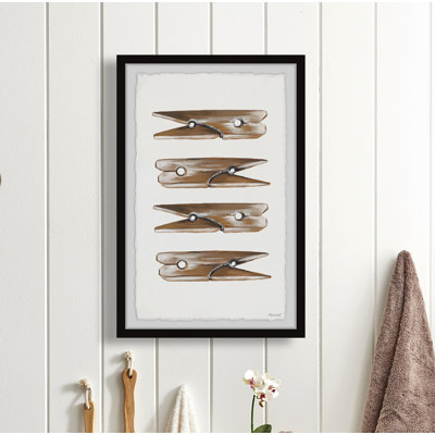 Clothesline Clip - Single Picture Frame Painting