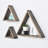 3 Piece Triangle Solid Wood Floating Shelf