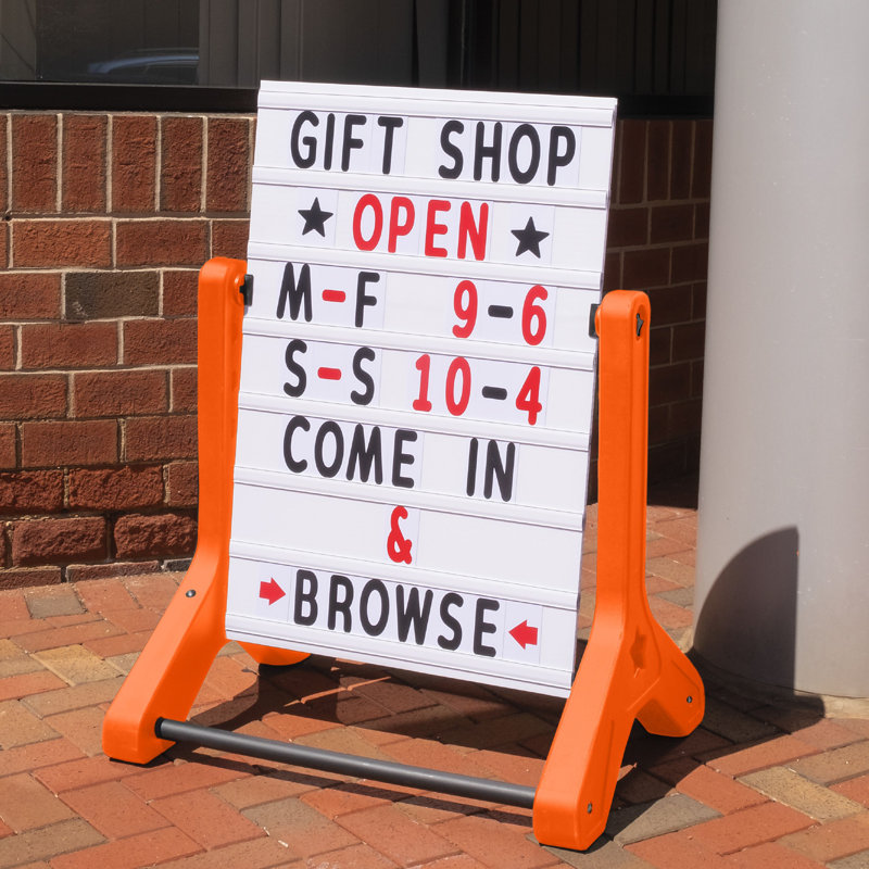 Sign Holder, Orange
