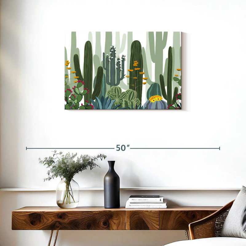 Harnek Desert Cactus Pattern, 20" H x 30" W