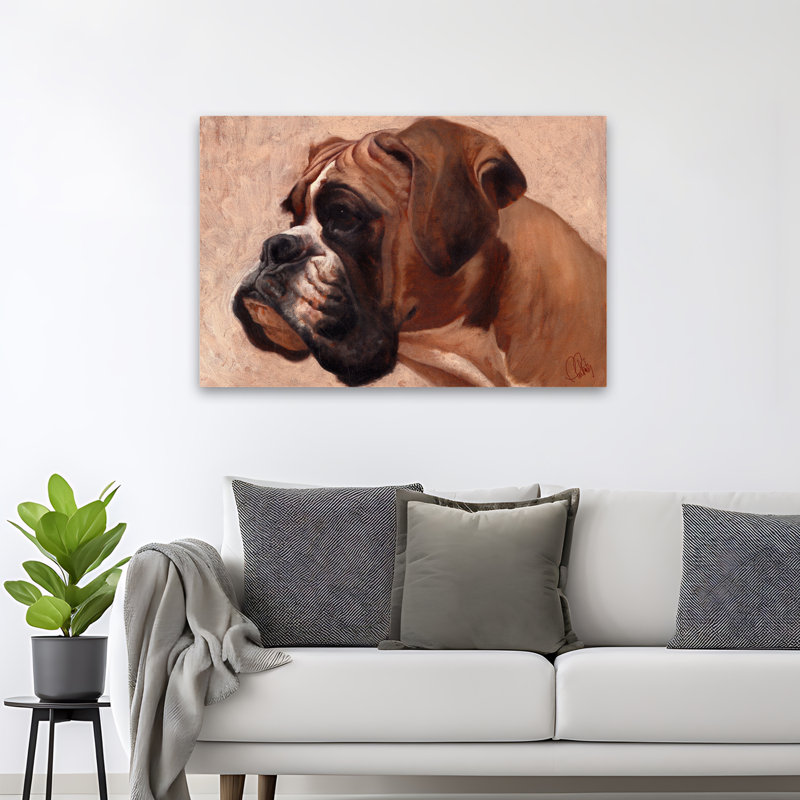 Boxer - Animals Dogs Art, 32" H x 48" W
