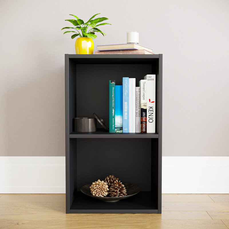 Gerardi 32cm W Standard Bookcase, 54 cm H x 32 cm W, Black