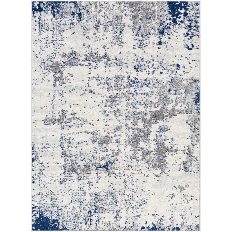 Baptista Blue/Grey/Off-White Rug, Rectangle 200 x 274cm