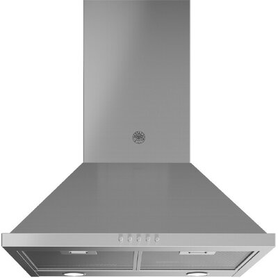 24"" 600 CFM Ducted Wall Mount Range Hood in Stainless Steel -  Bertazzoni, KCH24XV