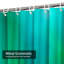Rideau de douche vert avec 12 crochets-956948806