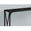 Console d'appoint étroite - aspect marbre noir, métal noir, design contemporain moderne pour le vestibule, le salon ou la chambre à coucher | Idée de cadeau