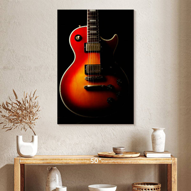 Abarca Retro Electric Guitar, 39" H x 26" W