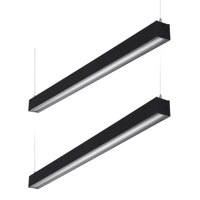 Luminaire linéaire asymétrique à lavage mural 4FT 40W 3CCT à intensité variable, sélectionnable 3000K / 4000K / 5000K