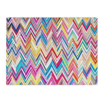 Chevron Pattern Vol.10  Glass Chopping Board