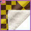 Couvertures à motif géométrique brun et jaune-130098606