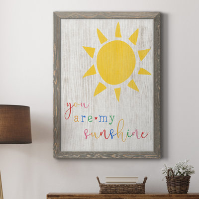 «You Are My Sunshine», art textuel sur toile