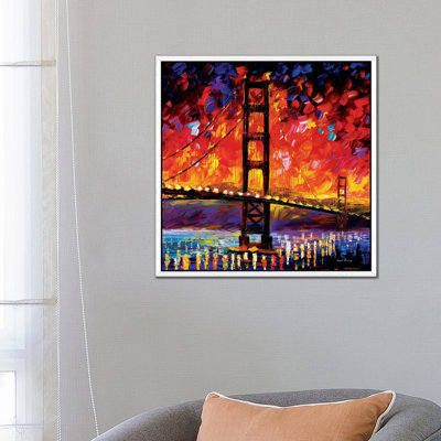 Golden Gate Bridge by Leonid Afremov - Painting on Canvas