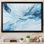 «White and Blue Glacier Charm», impression sur toile abstraite