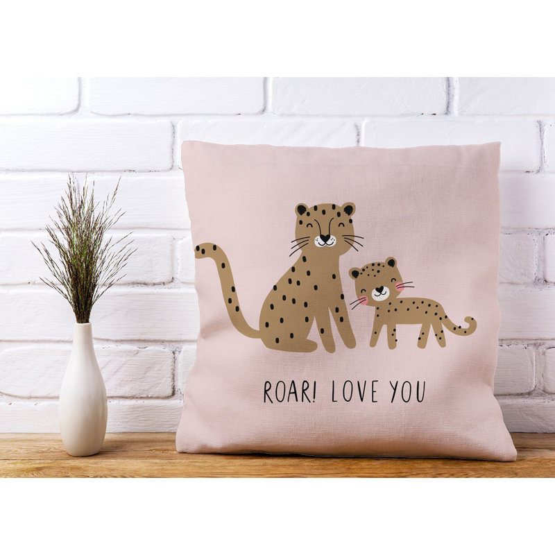 Idabel ROAR! LOVE YOU Square Throw Cushion