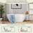 59"L x 29.5"W Oval Freestanding Bathtub White Acrylic 119 Gallon Deep Soaking Tub with Pop Up Drain and Overflow Hole-125397149