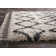 Peugeot Geometric Shaggy Ivory/Charcoal Rug