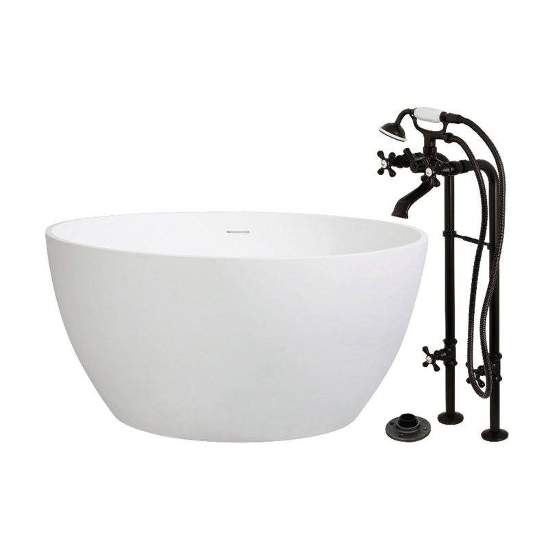 Baignoire autoportante 45 po Kingston, Bronze frotté à l'huile