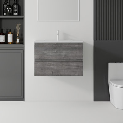 Meuble-lavabo flottant avec lavabo