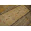 Vintage Mid Century Ivory Minimalist American Folk Art Hooked Narrow Hallway Runner Rug