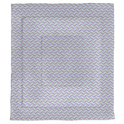 Édredon simple réversible en microfibre à motif de gratte-ciels à deux couleurs