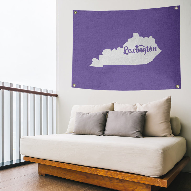 Tapisserie murale lexington kentucky, H 26 po x l 36 po, Mauve