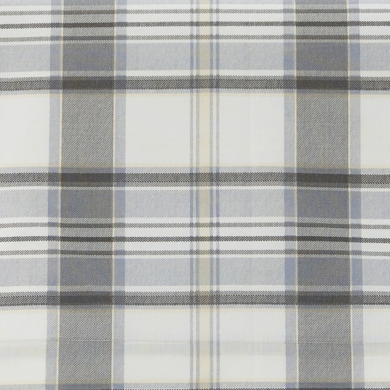 Ensemble de draps en percale de coton Shasta Lake , Ensemble de draps pour lit double avec 2 taies d'o, À carreaux chinook