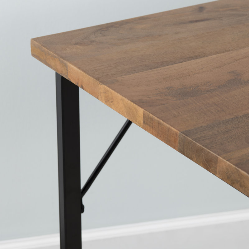 Solid Wood Iron Writing Desk
