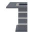 TABLE DE BAR ARIYA GRIS FONCÉ