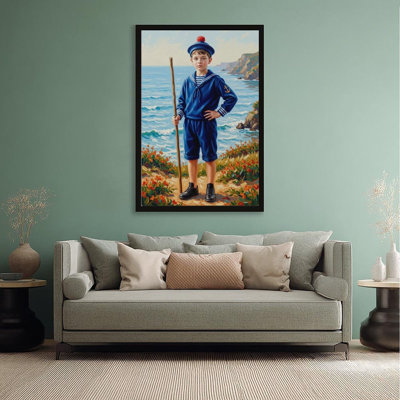 Canvas Wall Art Sailor Boy Vintage Poster Print Home Decor