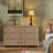 Cevat Rattan 6-Drawers Dresser,Thickened Curved Profile Design-1795716530
