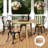 4 Pcs Round Outdoor Seat Cushions – 15"×2.8" Patio Chair Cushions, Non-slip Ties Fits 15"-15.7" Seats For Garden/patio/dining Room-2125010196